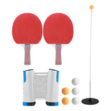 Juego De Red Retráctil, Raqueta De Tenis De Mesa Portátil