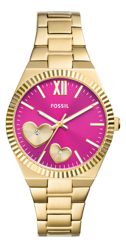 Reloj Mujer Fossil Scarlette De Acero Inoxidable 38mm