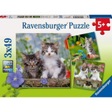 Rompecabezas Ravensburger 3 En 1 Pequeños Gatitos 147 Piezas