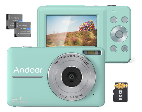 Videocámara Andoer-2 1080p 44mp Con Enfoque Automático. 5 Ip