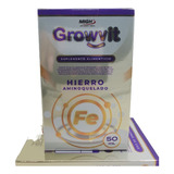 Growvit Multivitaminico Infantil Fe Hierro Aniquelado Sabor Natural