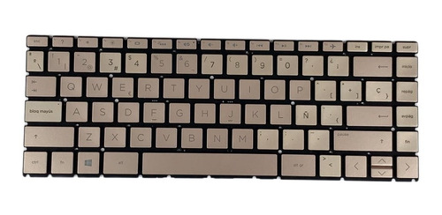 Teclado Portatil Hp 14-ce 14-da 14-cd 14-cm Iluminado Dorado