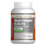 Neuro Complex Complejo B1 B6 B12 Aminas 60cap Envio Gratis
