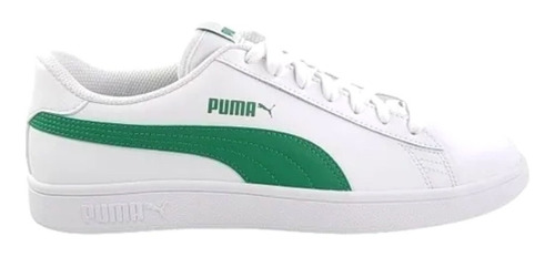 Tenis Puma Smash V2 L Blanco Con Verde Originales 36521503