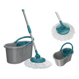 Mop Giratório Fit Balde Limpeza Geral 8l Multiuso Flashmop