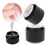 Gel Uv Especial Pegar Decoracion Strass Bijou Cristales Uñas