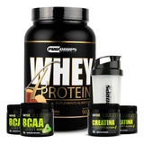 Whey 4 Protein + 2 Bcaa + 2 Creatina + Shaker
