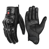 Guantes De Piel, Guantes De Moto, Protecciones Perforadas