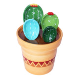 Cucharas De Escala De Cactus Con Base De 290 Ml Mini Gramo