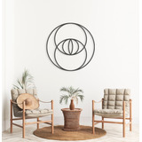 Quadro Decorativo Em Metal - Vesica Piscis - Quadro