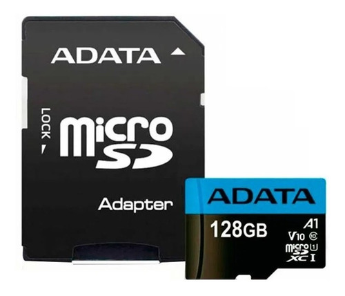 Memoria Microsd Adata Con Adaptador Sd 128gb Clase 10 100mb