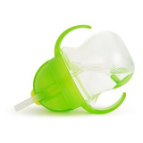 Vaso Para Bebe Con Agarraderas Popote De 7 Oz Color Verde