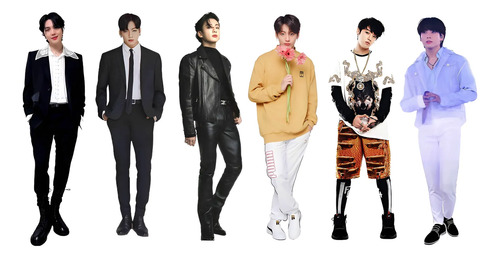 Figuras De Integrantes De Bts En Tamaño Real En Coroplast