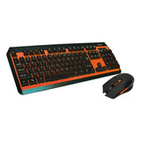 Kit Teclado Y Mouse Inalambrico Gamer Noga Nkb-40 