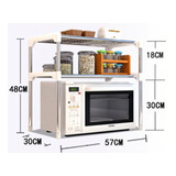 Mueble Organizador Microondas Estante Repisas Cocina Hogar