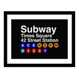 Cuadros Decorativos De Carteles Subway De Nueva York