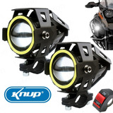 Farol Milha Led Moto Par Angel Eye 30w Auxiliar Neblina Knup