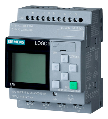 Logo! 8.3 12/24rce -12/24vcc 8ed(4ea)+4sr-eth+s Siemens