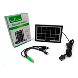 Cargador Panel Solar Multicarga Con Cables Y Pinza Hasta 15w