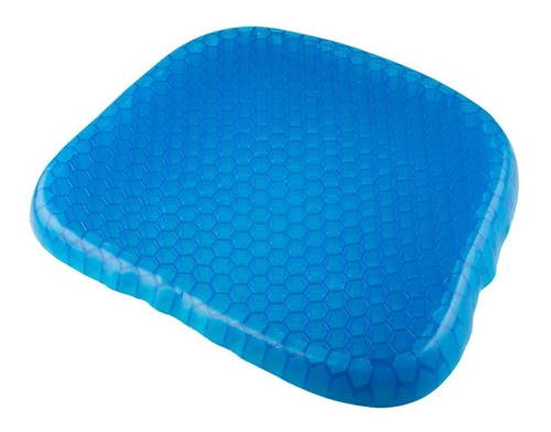 Cojin Gel Silicon Ergonomico Panal Comodo Asiento Auto Silla Color Azul