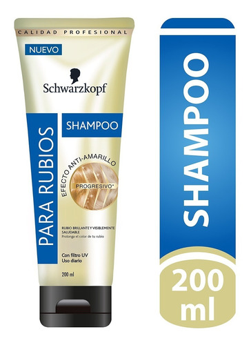 Shampoo Matizante Schwarzkopf Efecto Anti-amarillo 200 Ml