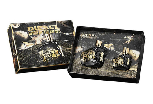 Set Diesel Perfume Hombre Spirit Of The Brave Edt 125+ 35ml