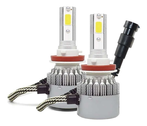 Par De Lâmpada Super Led Farol Carro 6000k 4800lumen Branca 