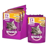 Alimento Whiskas Húmedo Sobrecito Gato Adulto 12 Unidades