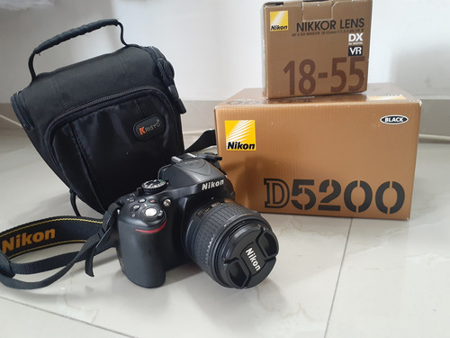  Cámara Réflex Nikon D5200 + Lente Af-s Dx Nikkor 18 - 55 Mm