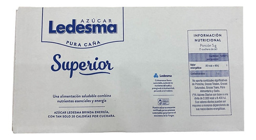 Azúcar Individual Ledesma Caja X 1500 Sobres X 5 Gr