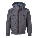 Chaqueta Hombre Acolchada Impermeable Con Capota Tellenzi 2043  Nuevo