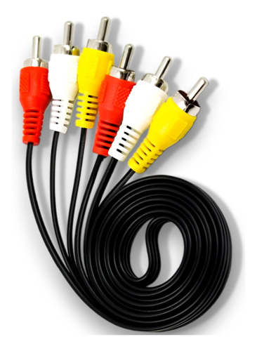 Cable De Audio Y Video (3x3) Rca/rca 1.8mt Ulink Deluxe Line