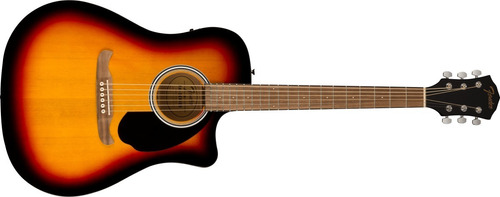 Guitarra Fender Electroacústica Fa125 Color Sunburst.