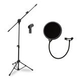 Arcano Pedestal P/ Microfone Pmv-100-pac + Pop Filter Am-f1