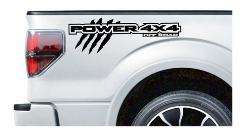 Calcas Sticker Power 4x4 Off Road Garra Para Batea + Tapa