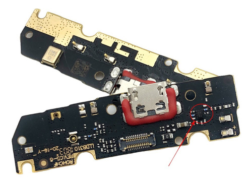 Placa De Carga Conector Microfone Para Moto E5 Nova Turbo