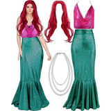 Disfraz Sirena Mujer - Compatible Con Halloween.