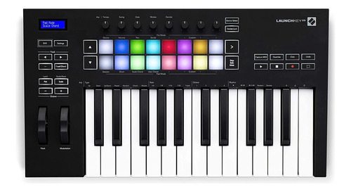 Controlador 16 Pads 2 Knobs Teclado Novation Launckey 25 