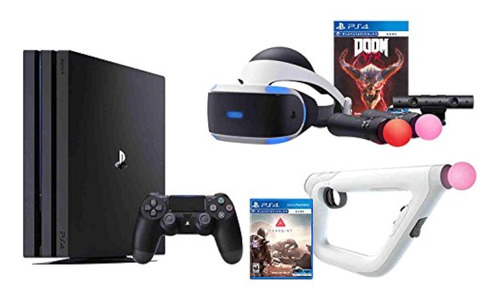 Sony Playstation 4 Pro 1tb + Casco Vr + Gun + Juegos Físicos