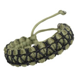 Elegante Pulsera Paracord Dragón B501 Gruesa Trenzada Tejida