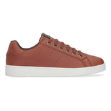 Tenis Casual Para Caballero Capa De Ozono 611703 Cognac