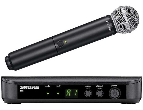 Microfone Sem Fio Shure Sm58 - Blx24/sm58 - Envio 24h