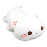 Peluche Gatito Blanco Kawaii Lindo 35 Cm