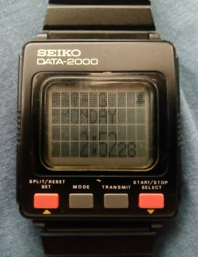 Antiguo Reloj Seiko Data 2000 1983 Retro Funciona