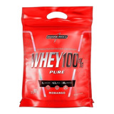 Suplemento Em Pó Integralmédica  Whey 100% Pure Sabor Morango Em Sachê De 900g 