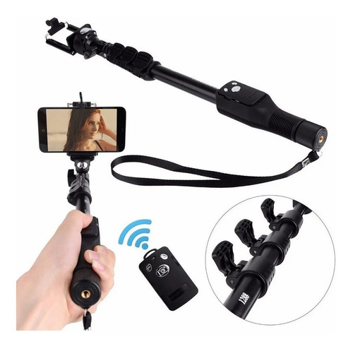 Palo Selfie Bluetooth Monopod Baston Fotografia Celulares 