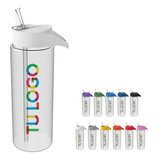 60 Botellas Agua Personalizadas Deportivas Logo Full Color