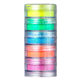 Kit Glitter Pó Vegano Colormake 2701 - 05 Potes De 3g Cada