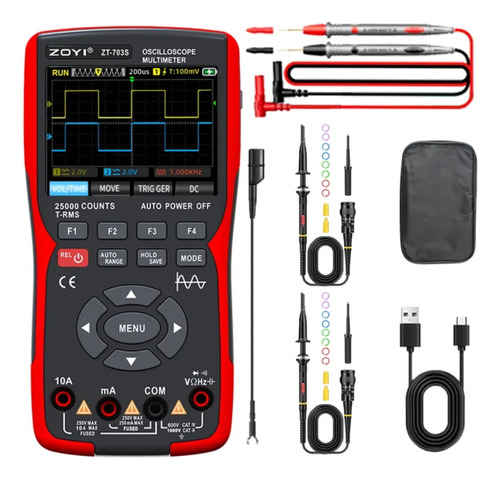 Osciloscopio, Multímetro Digital De 280 Ms, Portátil, 3 En 1