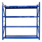 Rack Metálico 4 Niveles 800kg Estante 200cm X 60cm X 200cm 